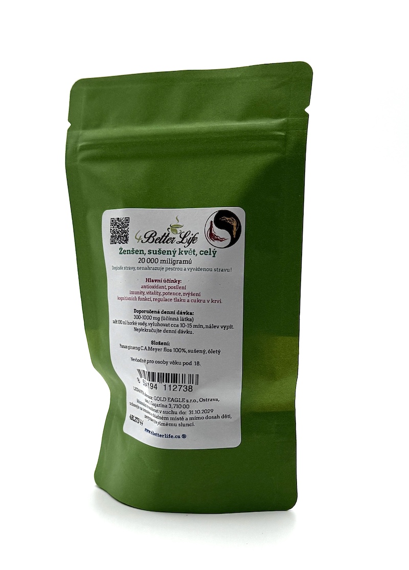 Ženšen, čínský, květy, 20 g