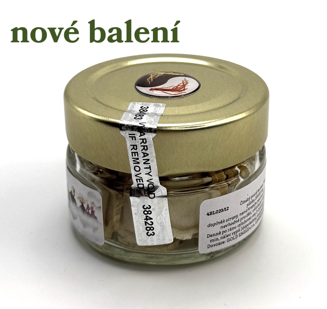 Ženšen, čínský, plátky, 9letý, 20 000 mg