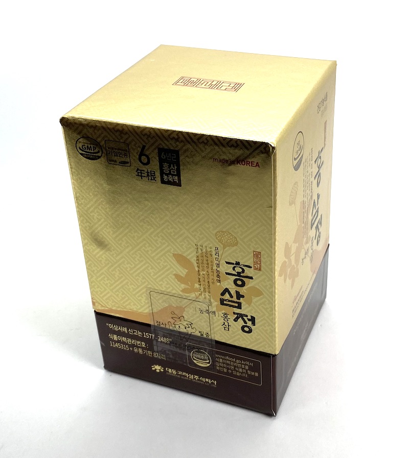 Ženšen, korejský, hustý extrakt Prémium Jeongong, 6letý, ginsenosidy 4 mg/g, 240 g