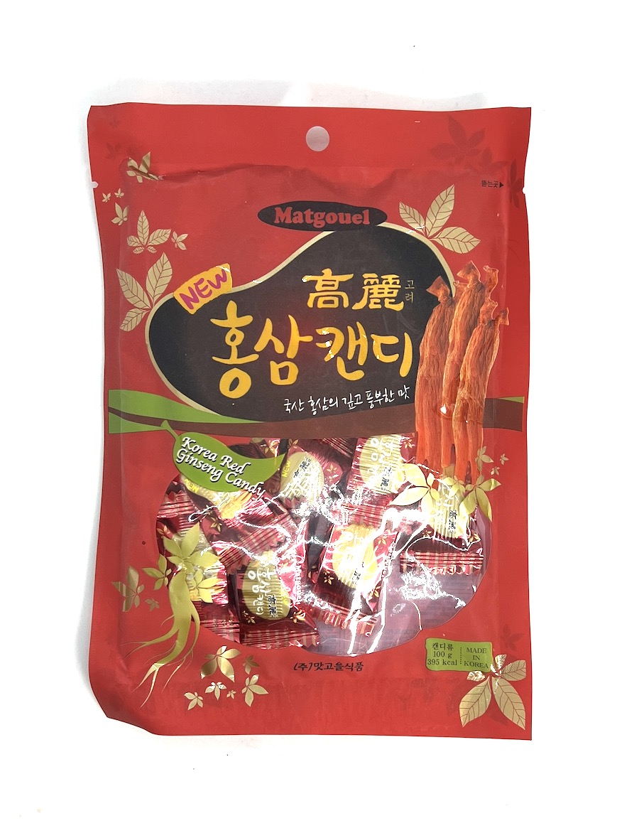 Ženšen, korejský, bonbóny, různé druhy, různá váha