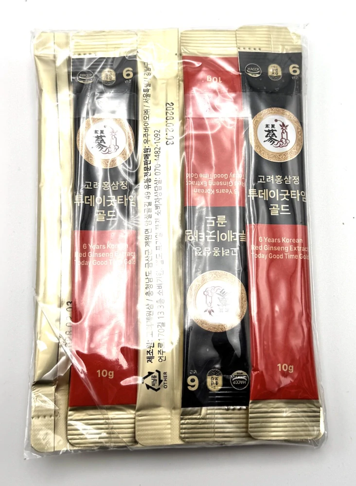 Sticks - Ženšen, korejský, červený, extrakt, tekutý,  10 x 10 g, 100 g