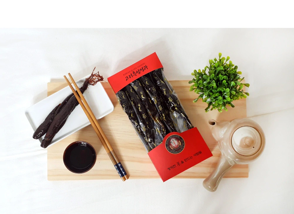 Ženšen, korejský, černý, nakládaný, celý, 500 gramů