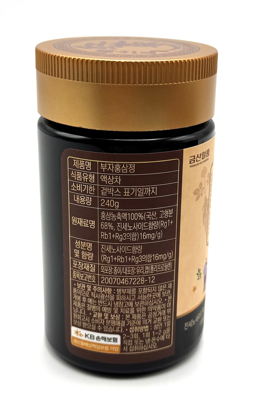 Ženšen korejský, červený, prémium,  koncentrát, 240 g