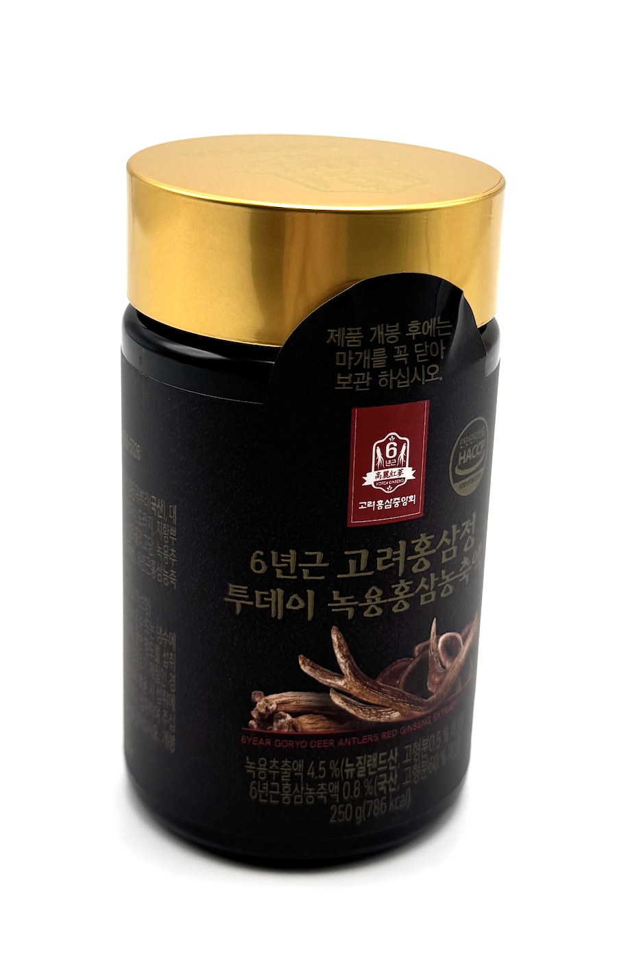 240 g extraktu z korejského červeného ženšenu a z jeleního paroží, 240 g