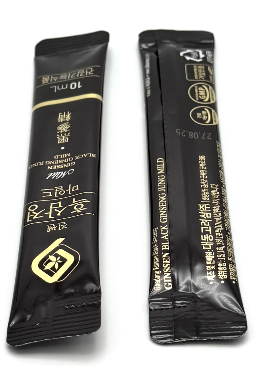 Černý korejský ženšen extrakt sticks – vzácná limitovaná edice v dárkové sadě