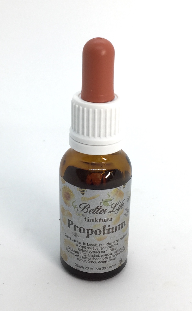 Výluh kadidla a propolisu - Propolium - ojedinělá směs pryskyřic, 40procentní, 20 ml