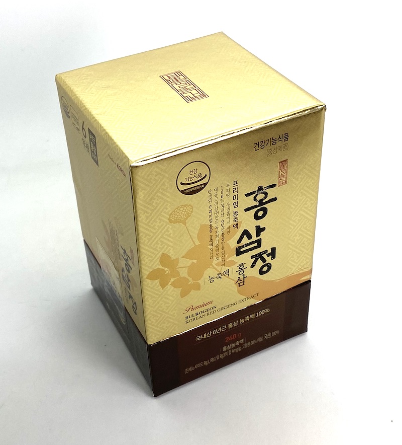 Ženšen, korejský, hustý extrakt Prémium Jeongong, 6letý, ginsenosidy 4 mg/g, 240 g