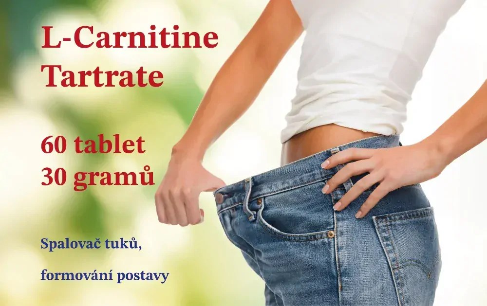 L-Karnitin tartrát, spalovač tuků, 60 tablet, 30 g