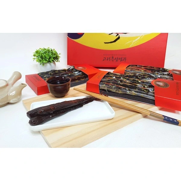 Ženšen, korejský, černý, nakládaný, celý, 500 gramů