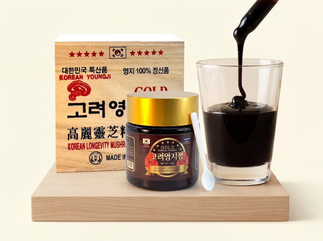 Lesklokorka lesklá korejská silný extrakt GOLD, 120 g