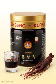 Korejský červený ženšen pravý extrakt,  z domácí farmy, 500 g 