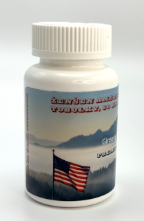 Ženšen, americký (USA), tobolky, prebiotické (HPMC), 80 ks, 36 g