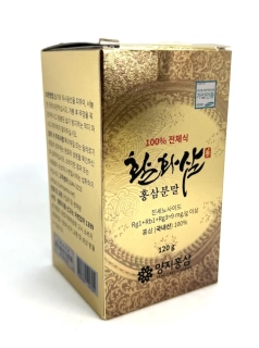 Ženšen korejský červený, prášek, 9 mg/g, 120 g