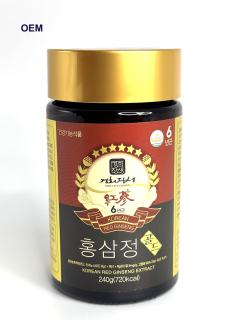 Ženšen korejský - GOLD extrakt, balení OEM, hodně  silný, 6mg/g, 240 g