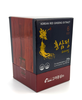 Ženšen, korejský červený, 100% ženšen, 7mg/g, 240 g