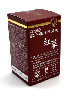 Ženšen, korejský, tablety, 60 ks po 510 mg, 30,6 g