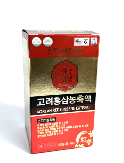 Ženšen, korejský, hustý extrakt, 6letý, GOLD, ginsenosidů 8,2 mg/g, 250 g